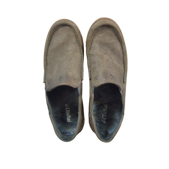 OluKai Kalia Leather Slip-on Loafers Mens Size 10 - Picture 5 of 7